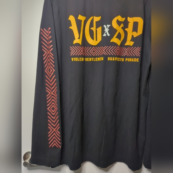 Violent Gentlemen X Suavecito Pomade black long sleeve T shirt in size XXL NWOT. - Picture 5 of 9